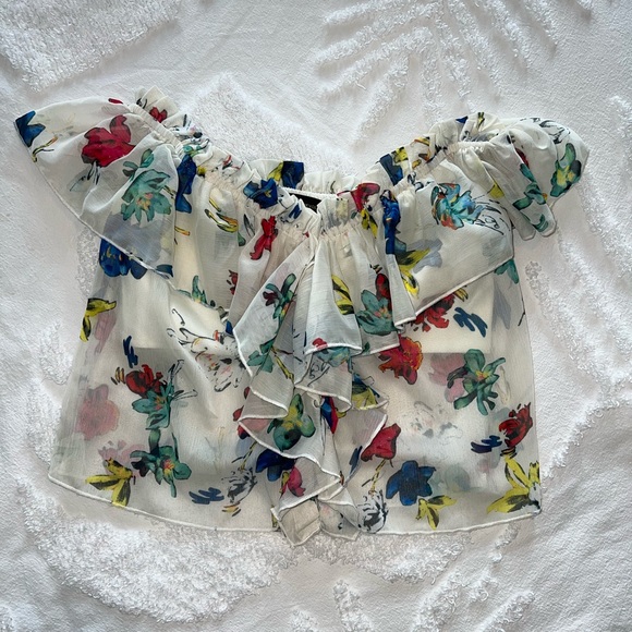 Revolve x House of Harlow Floral Top - Picture 3 of 4